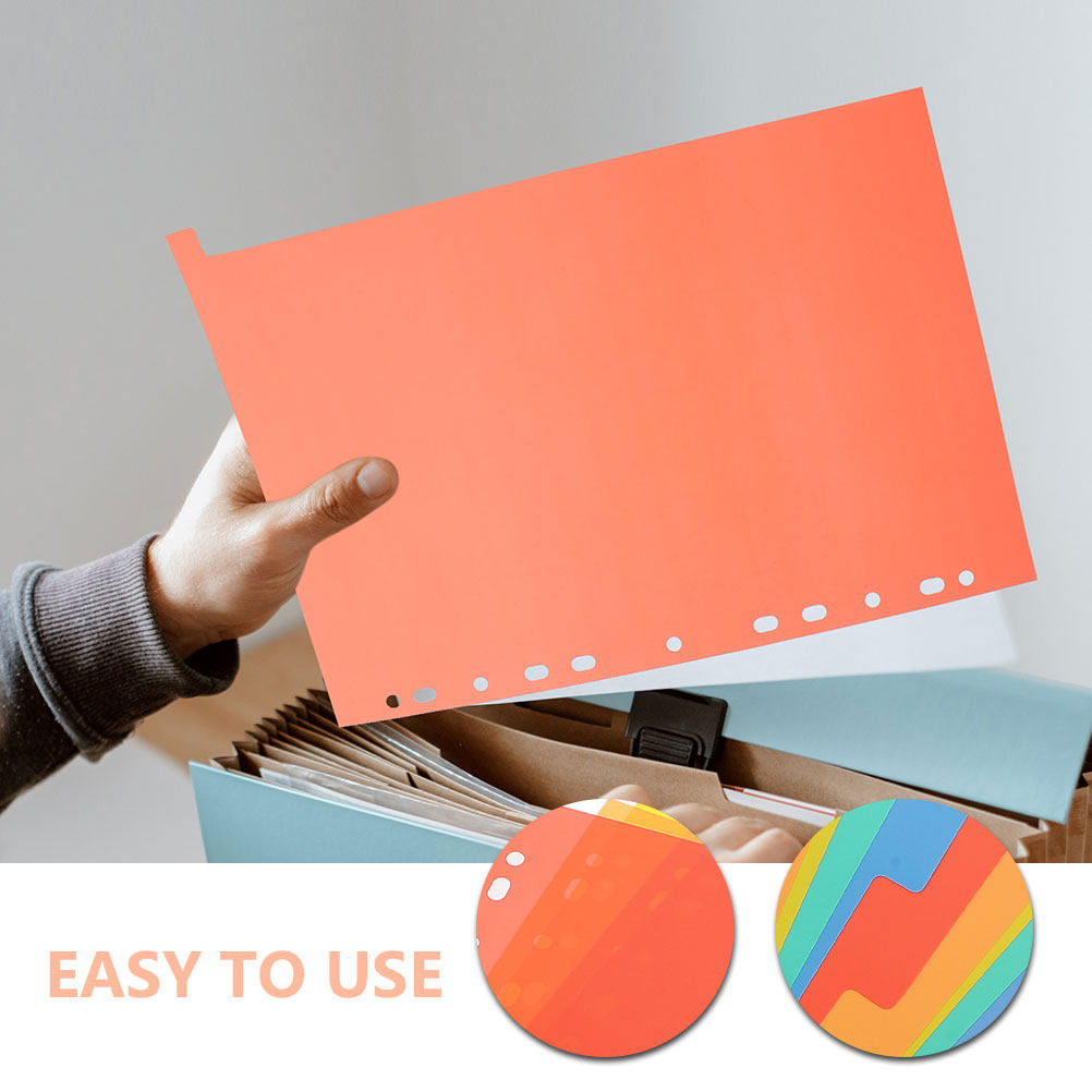 Tab Divider A4 - PVC Binder Dividers with Writable Tabs