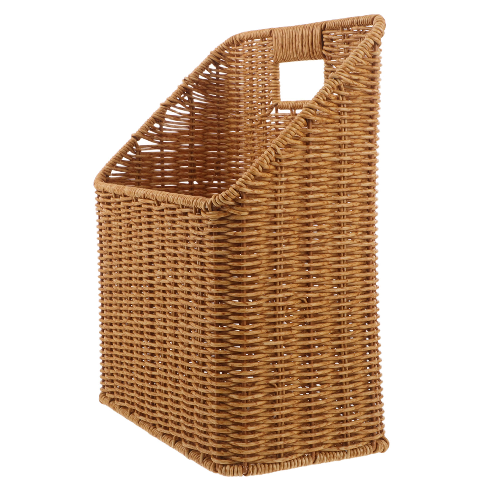Synthetic Imitation Rattan Wov - Magazine Holder Rack 评论和价格